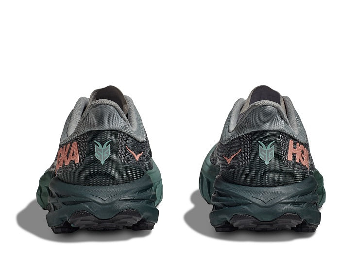 Womens Hoka Speedgoat 5 in Harbor Mist/Spruce – Lucky Shoes