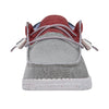 Men's Hey Dude Wally Sox Tri Fans in Red/White/Blue front view