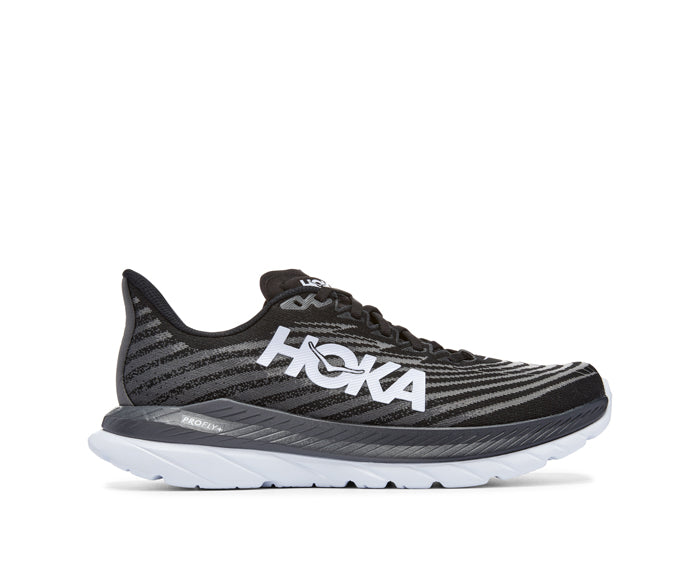 Mens Hoka Mach 5 in Black Castlerock Lucky Shoes