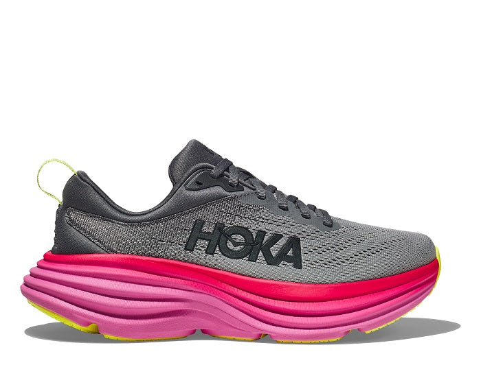 Womens Hoka Bondi 8 in Castlerock/Strawberry – Lucky Shoes