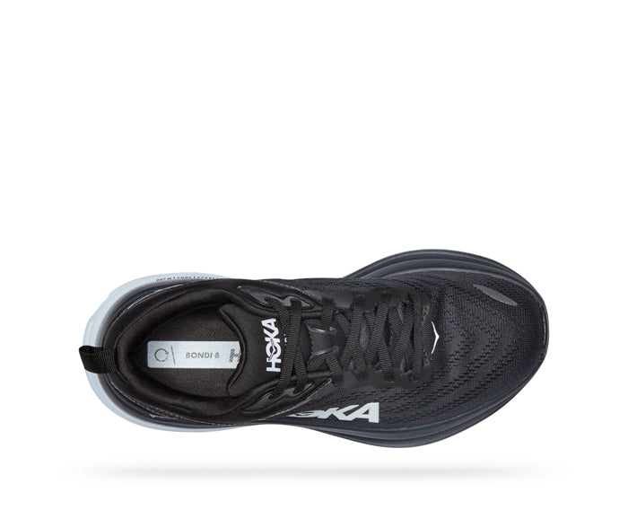 Hoka-Bondi 8 Wide-Black/White – Lucky Shoes