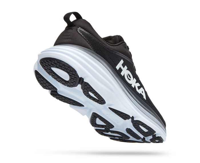 Hoka-Bondi 8 Wide-Black/White – Lucky Shoes