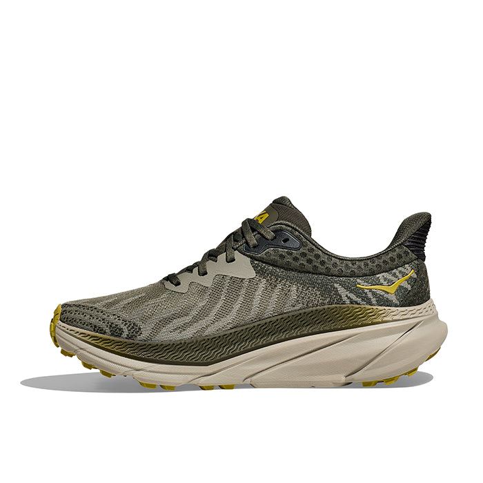 Mens Hoka Challenger ATR 7 in Olive Haze/Forest Cover – Lucky Shoes