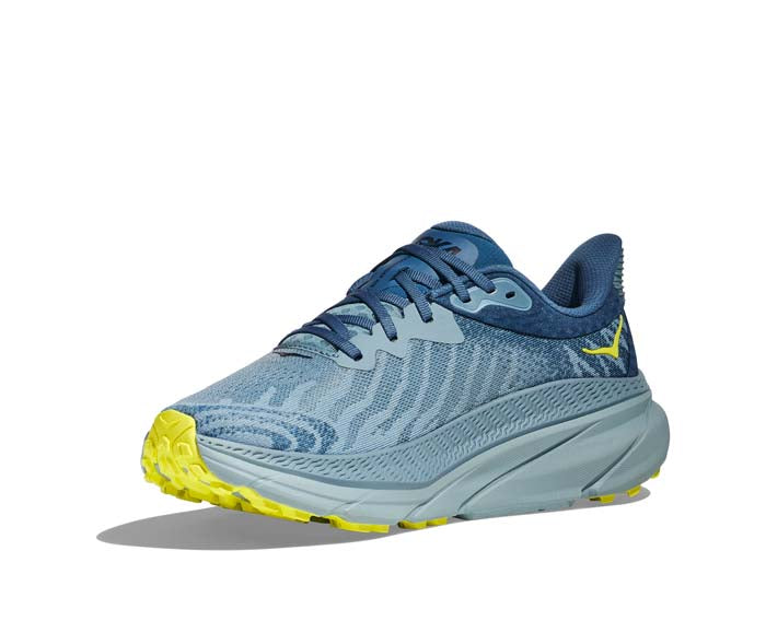 Mens Hoka Challenger ATR 7 in Stone Blue/Evening Primrose – Lucky