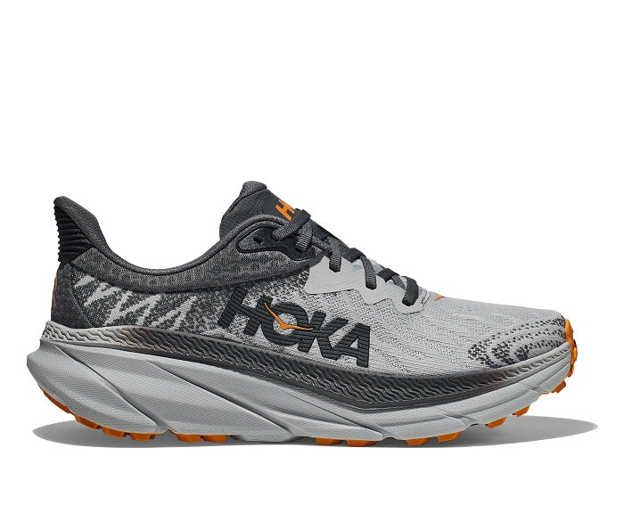 Mens Hoka Challenger ATR 7 Wide in Harbor Mist/Castlerock – Lucky
