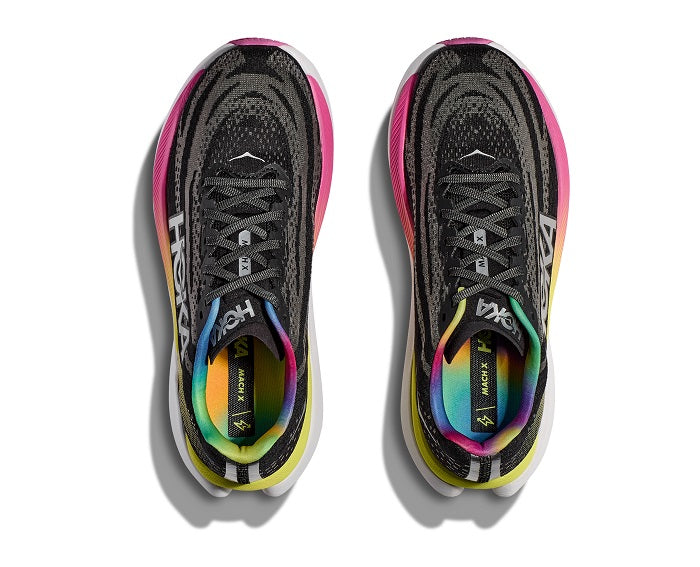 Mens Hoka Mach X in Black/Multi – Lucky Shoes