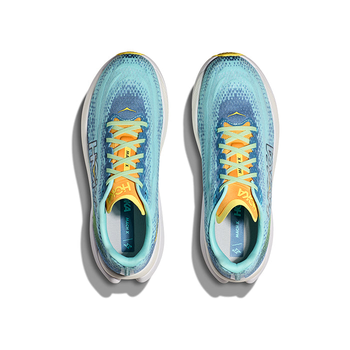 Mens Hoka Mach X in Dusk/Cloudless – Lucky Shoes