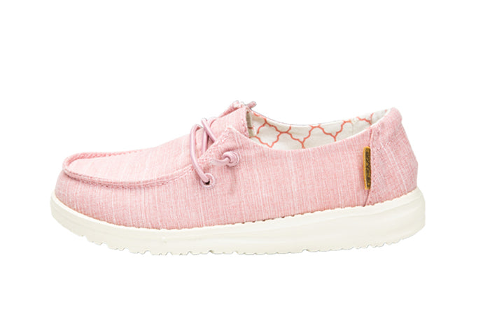 Little Girl Hey Dude Wendy Slip On Loafer in Cotton Candy