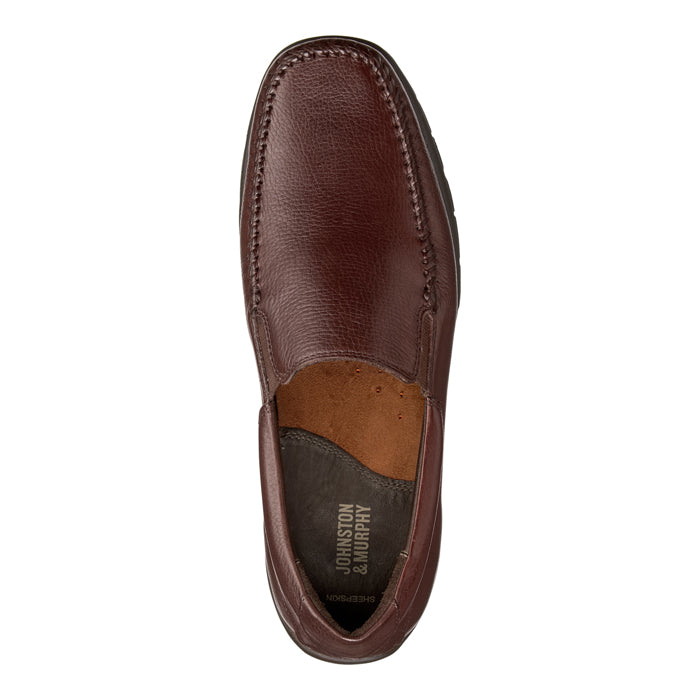 Johnston & Murphy-Crawford Venetian-Mahogany – Lucky Shoes