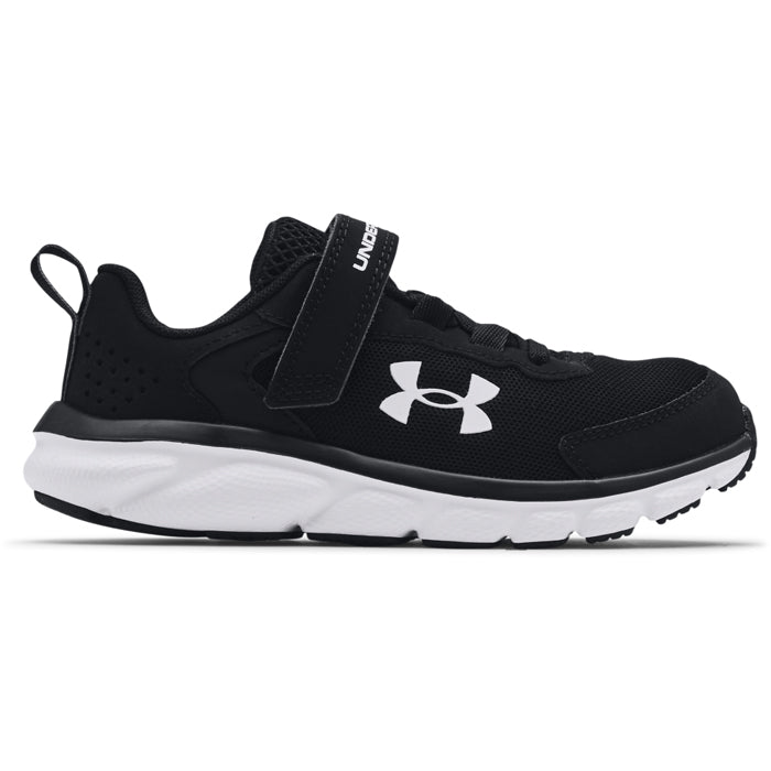 Under Armour Charged Assert 9 White Black Womens Sz 10 WIDE Running Shoes