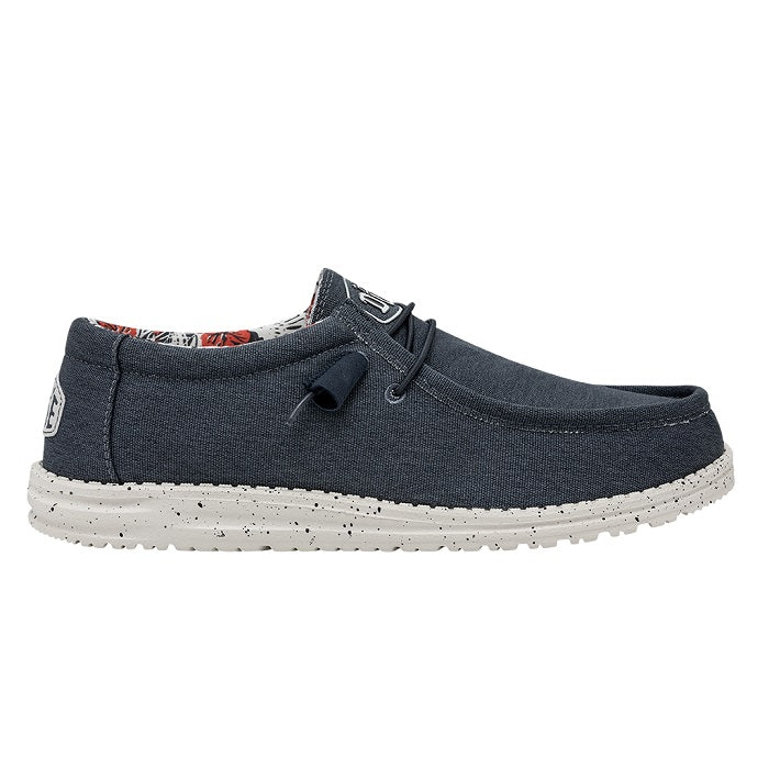 Mens Hey Dude Wally Canvas in Blue – Lucky Shoes