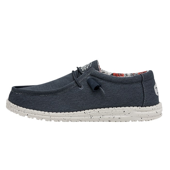 Mens Hey Dude Wally Canvas in Blue – Lucky Shoes