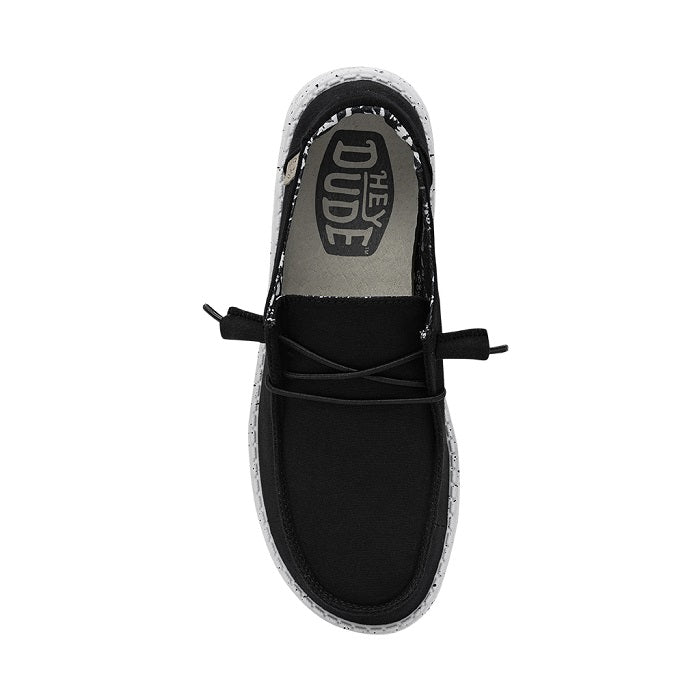 Womens Hey Dude Wendy Basic in Black Odyssey – Lucky Shoes
