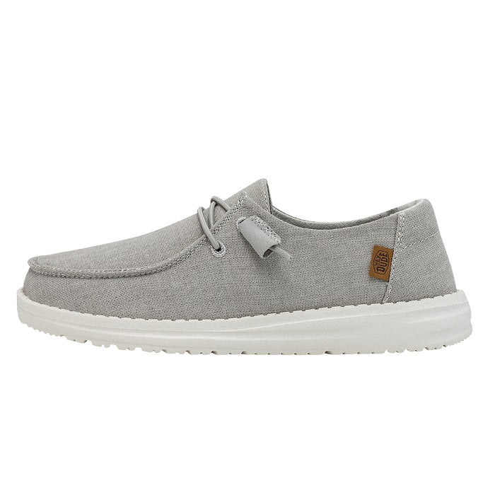 Womens Hey Dude Wendy Chambray in Light Grey – Lucky Shoes