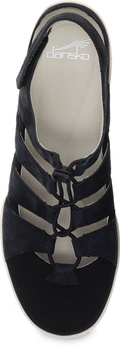 Dansko Riona Fisherman Sandal Black Lucky Shoes