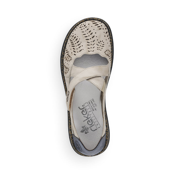 Women's Rieker Closed Sandal Marble/Jeans | Lucky Shoes