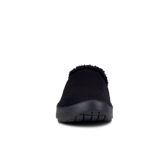 Men's Oofos Oocoozie Mule in Black | Lucky Shoes