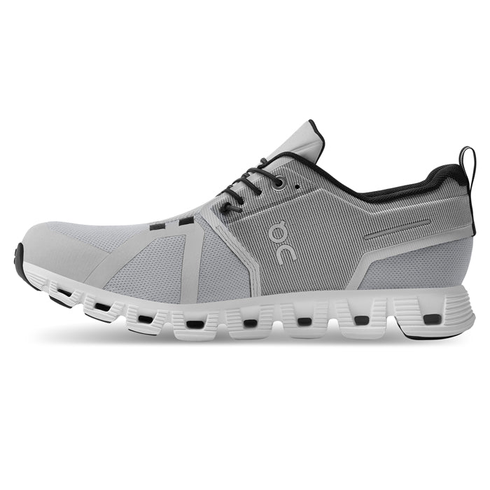 Womens On Running Cloud 5 Waterproof Glacier/White