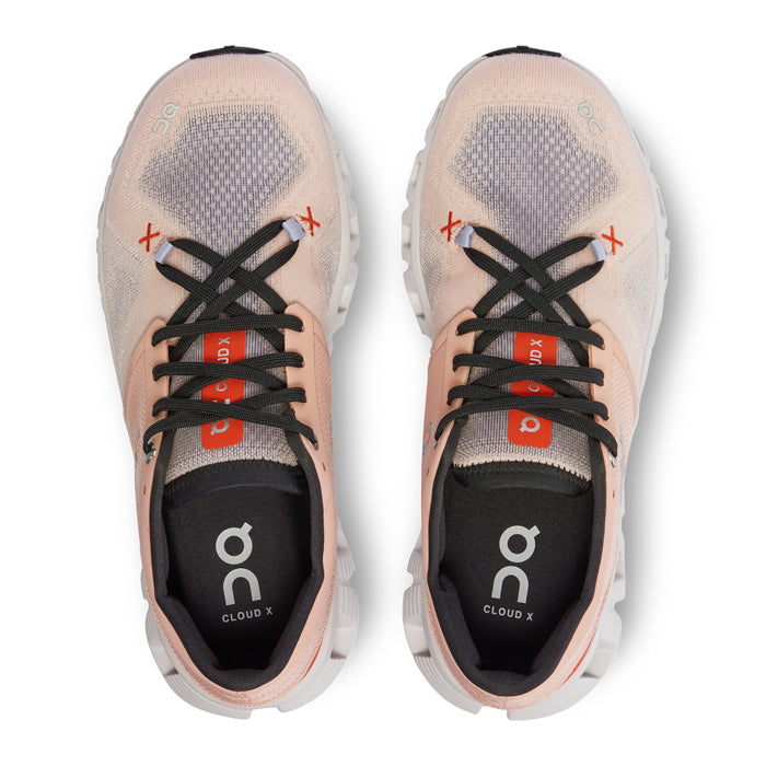 Womens On Running Cloud X 3 in Rose/Sand – Lucky Shoes