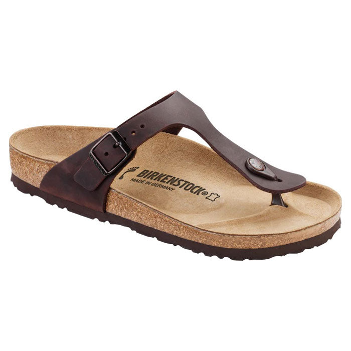 Womens Birkenstock Gizeh Oiled Habana at Lucky Shoes