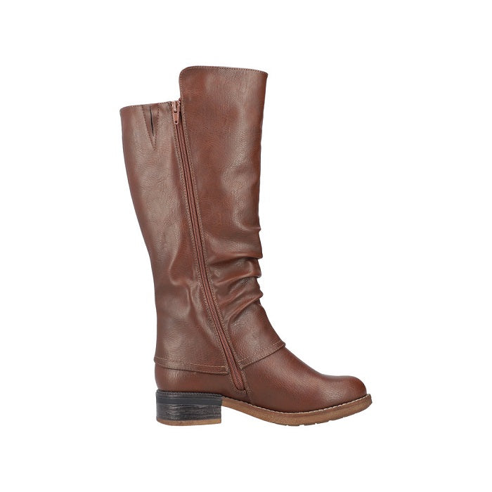 Womens Rieker Fabrizia 52 in Brown Cayenne Lucky Shoes