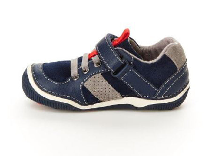 Stride Rite Wes Infant Boy Stride Rite SRTech Wes Sneaker in Navy | Lucky Shoes