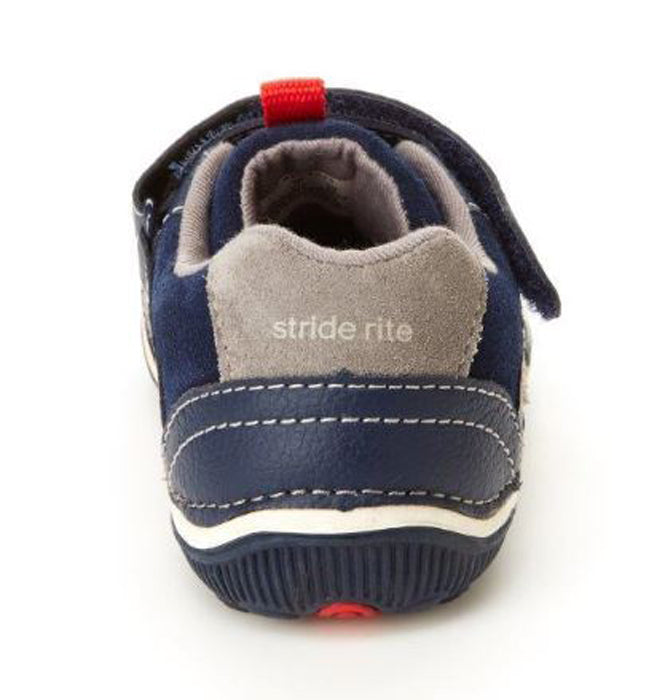 Stride Rite Wes Infant Boy Stride Rite SRTech Wes Sneaker in Navy | Lucky Shoes
