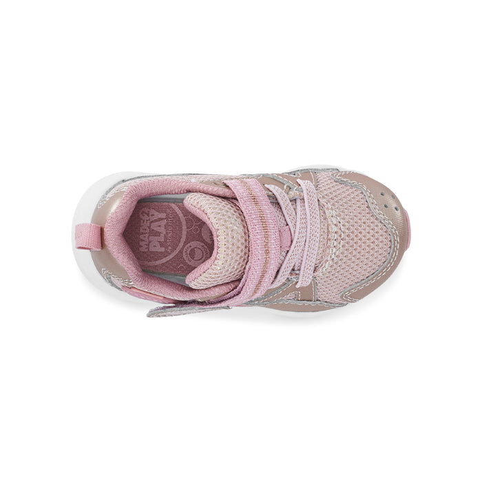 Little Girl Stride Rite M2P Journey 2 Adapt in Rose Gold Lucky Shoes