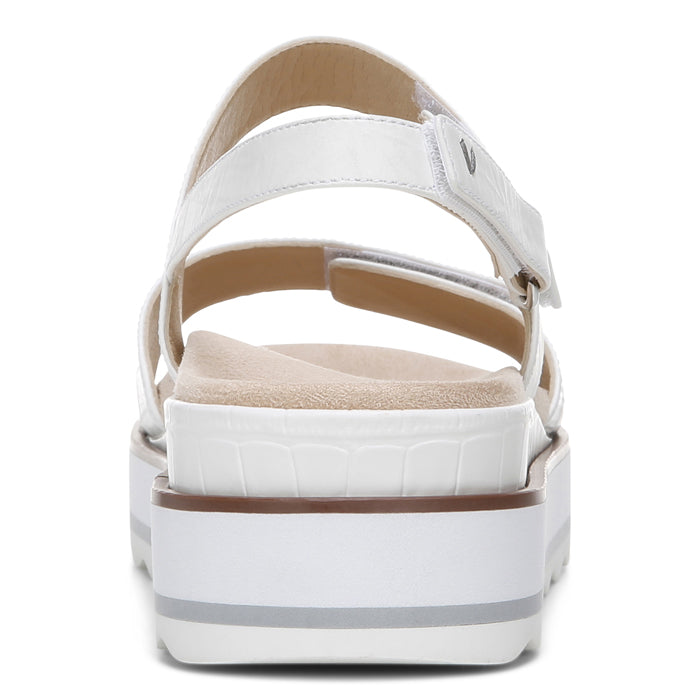 Vionic Brielle Croc Platform Sandal White