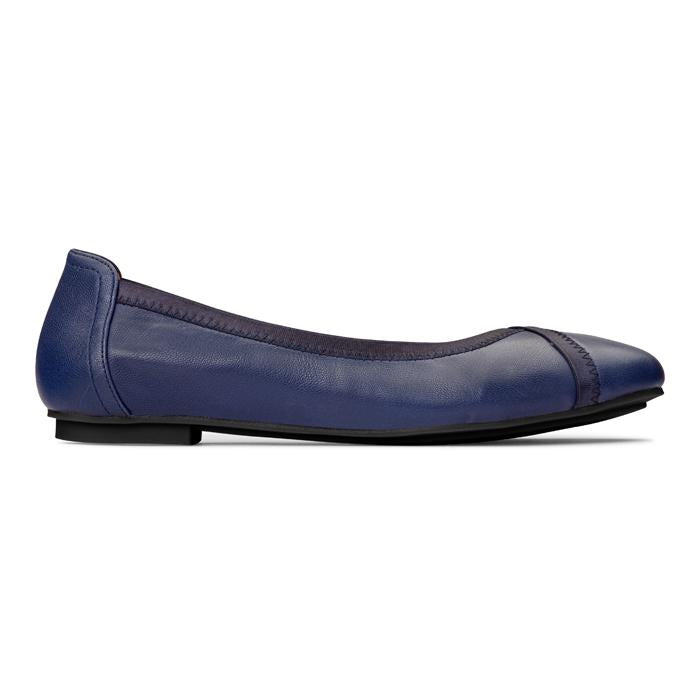 Vionic-Caroll Ballet Flat-Navy – Lucky Shoes - Main Image