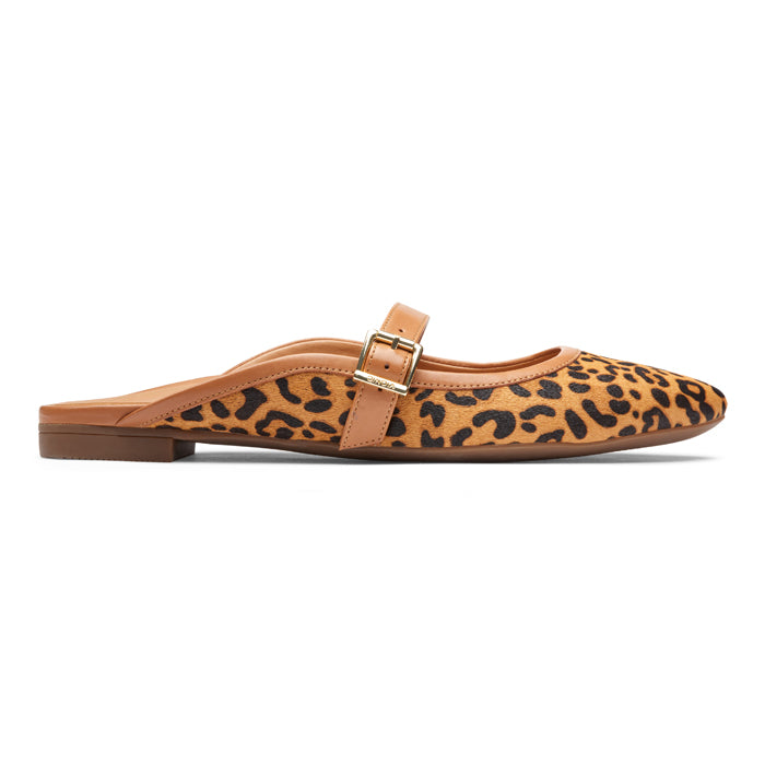 Vionic Esme Mary Jane Mule Tan Leopard