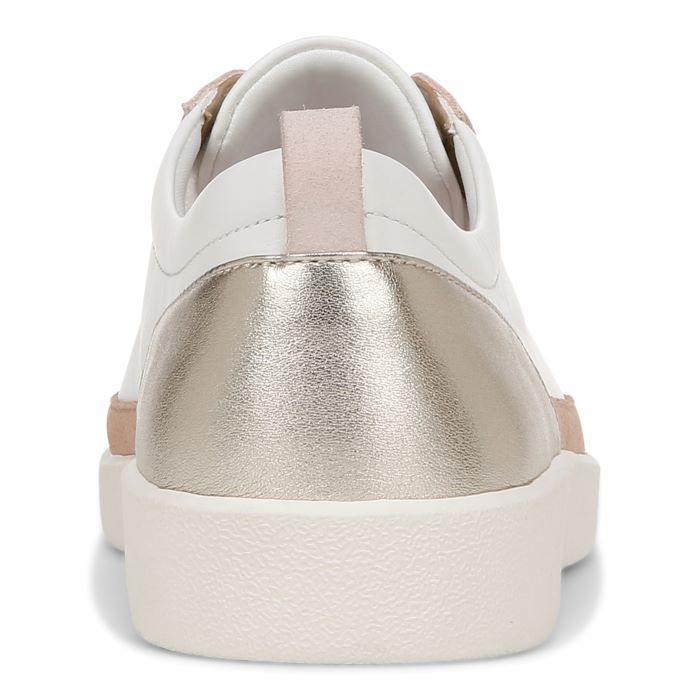 Vionic Winny Lace Up Sneaker White/Gold