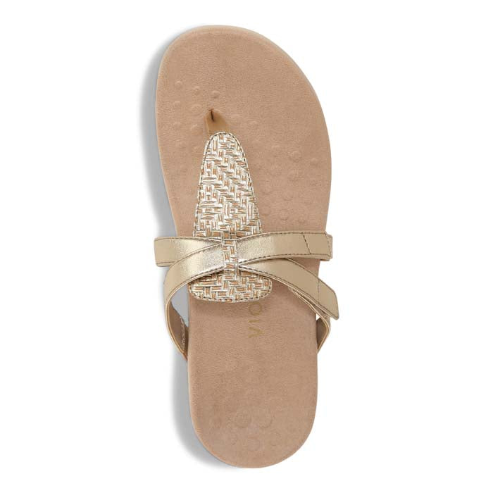 Vionic rose best sale gold flip flops