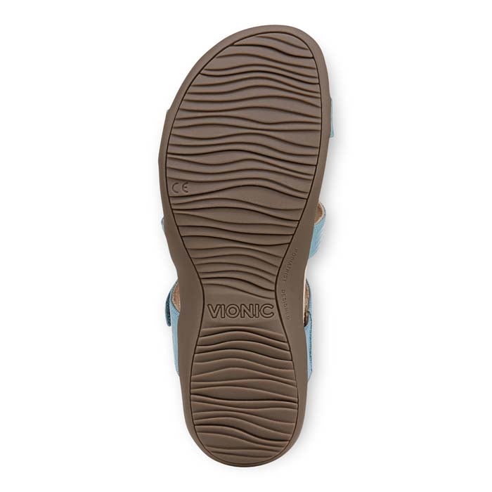 Womens Vionic Amber Slide in Captain'S Blue – Lucky Shoes