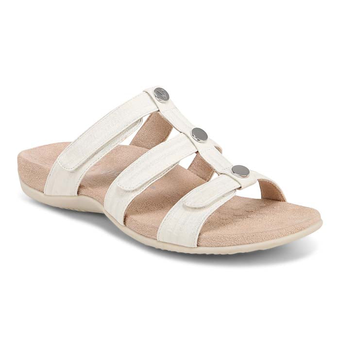 Womens Vionic Amber Slide in White – Lucky Shoes