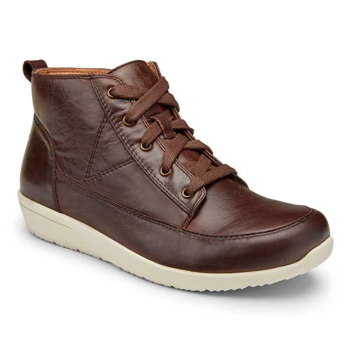 Vionic Shawna Lace Up Bootie Brown