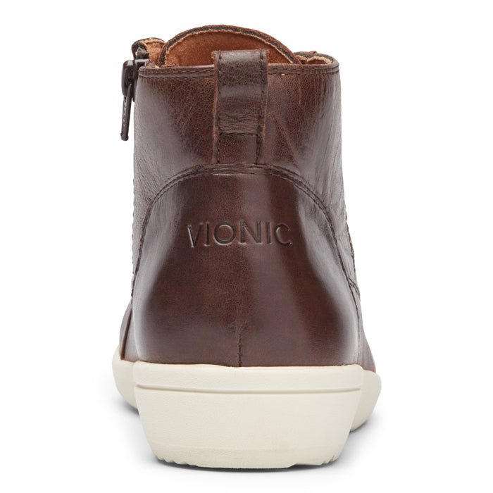 Vionic Shawna Lace Up Bootie Brown
