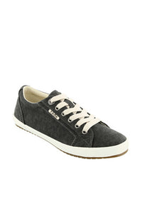 Womens Taos Star Sneaker in Charcoal Wash Canvas