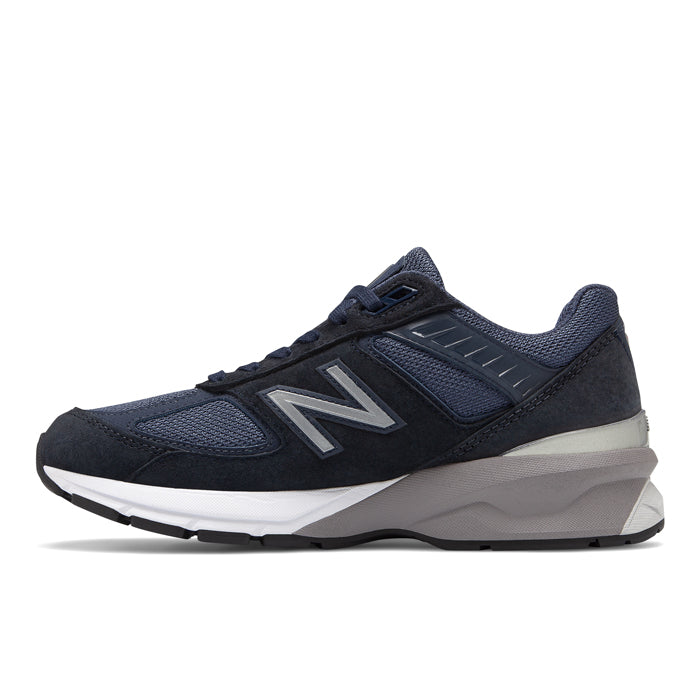New Balance-990v5-Navy With Silver – Lucky Shoes